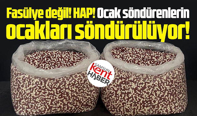 Samsun'da tıra narkotik operasyonu! 129 bin 500 adet hap ele geçirildi!