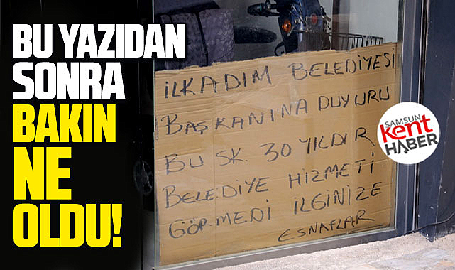 Samsun'da 30 yıldır hizmet alamayan sokak başkana seslendi, bakın ne oldu!