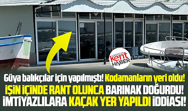 Samsun'da Balıkçı Barınağına kaçak kulübe yapılıyor, parayla satılıyor iddiası!