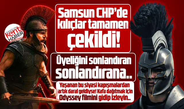 Samsun'da CHP'de kılıçlar çekildi! CHP üyeleri partiden istifa ediyor