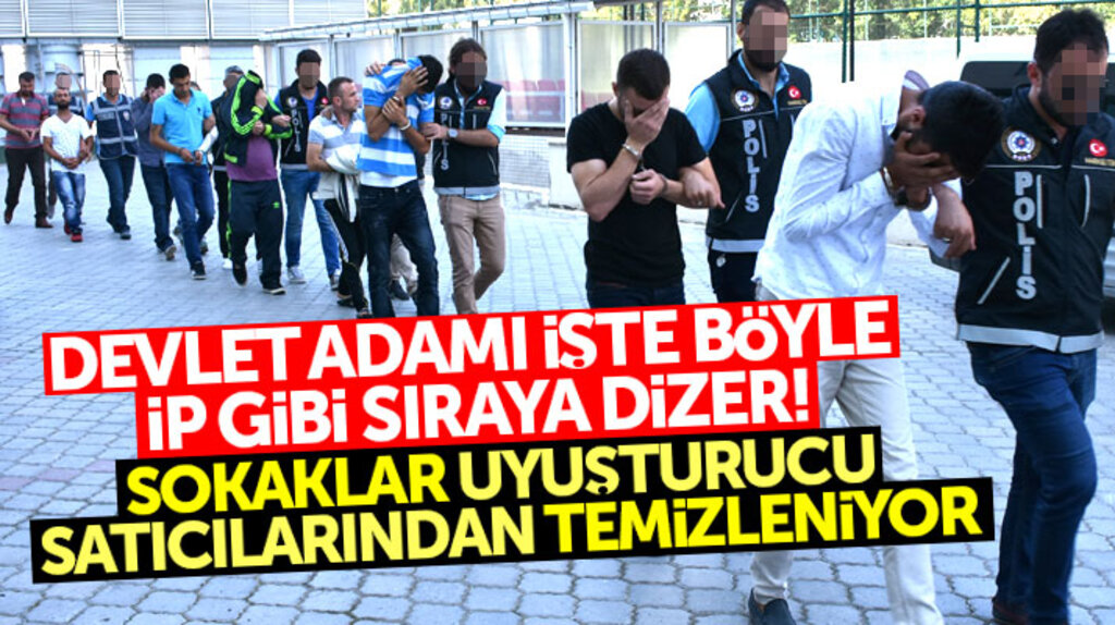 Samsun'da gözaltına alınan uyuşturucu tacirleri adliyeye sevk edildi