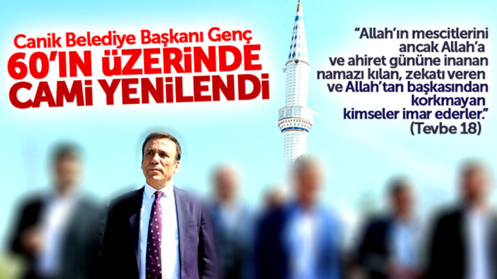 Samsun Canik'te camilere 35 milyon 609 bin TL yatırım yapıldı
