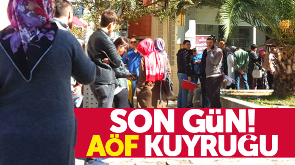 Samsun'da AÖF kayıt yenilemede son gün kuyruğu