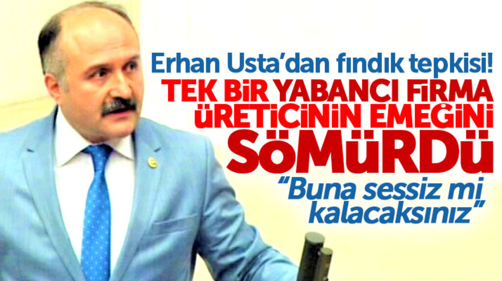 Erhan Usta'dan fındık tepkisi: Üretici mağdur buna sessiz mi kalacaksınız