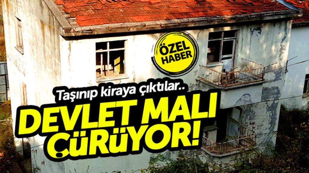 Samsun'da Sağlık Bakanlığına ait bina çürümeye terk edildi