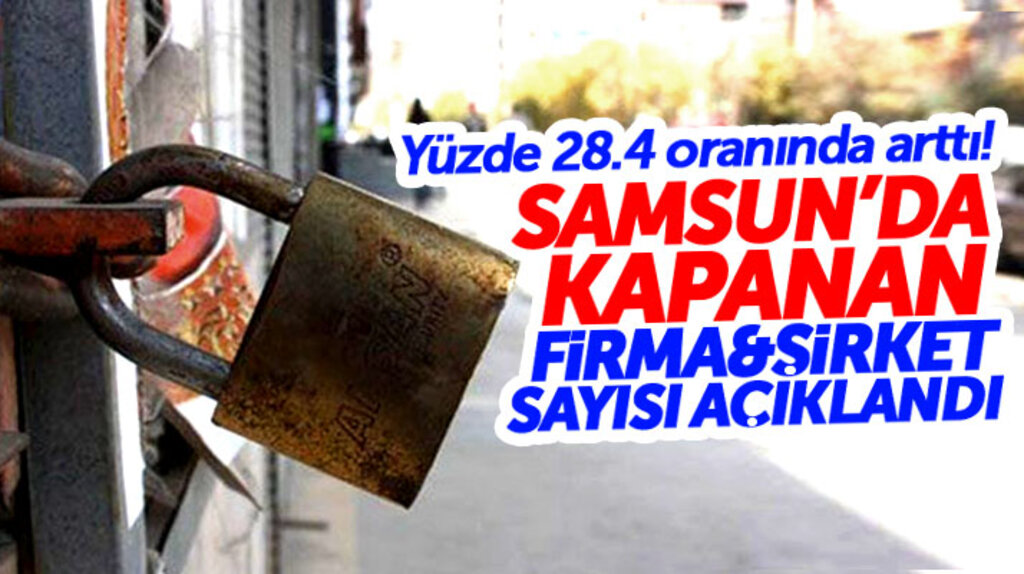 Samsun'da 2017 yılının 9 ayında kapanan şirket ve firma sayısı açıklandı