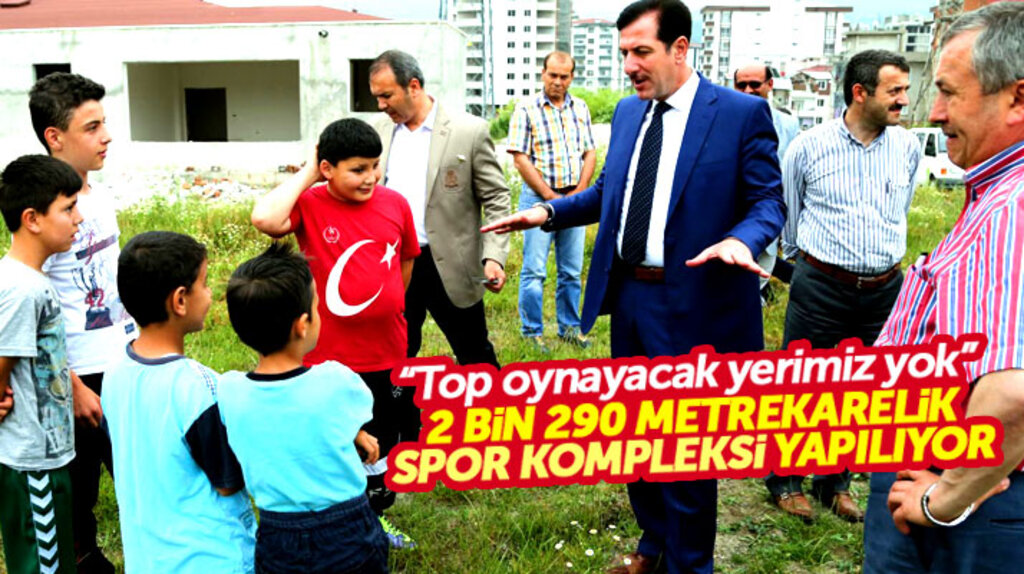 Samsun'da Kazım Karabekir mahallesine belediye spor kompleksi yapıyor