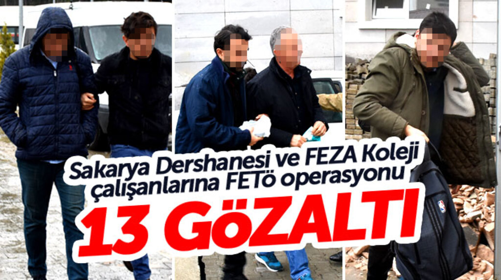 Samsun'da 4 ilçede eş zamanlı FETÖ operasyonu:13 gözaltı