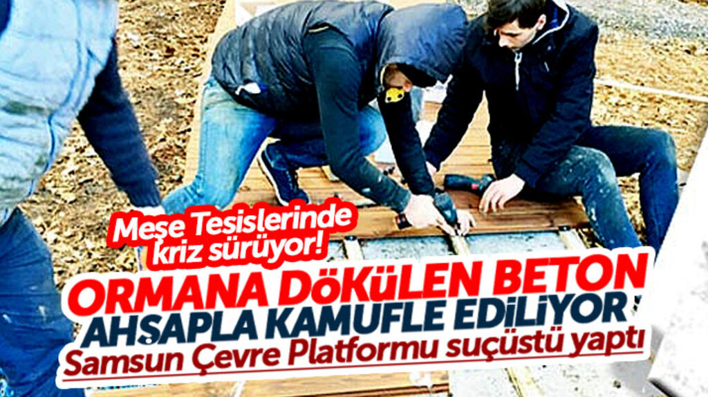 SAMÇEP suçüstü yaptı: Meşe Tesislerinde betonlar sökülmedi