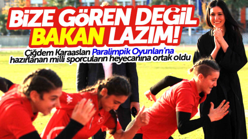 Çiğdem Karaaslan Paralimpik Oyunları'na hazırlanan milli sporcularla buluştu