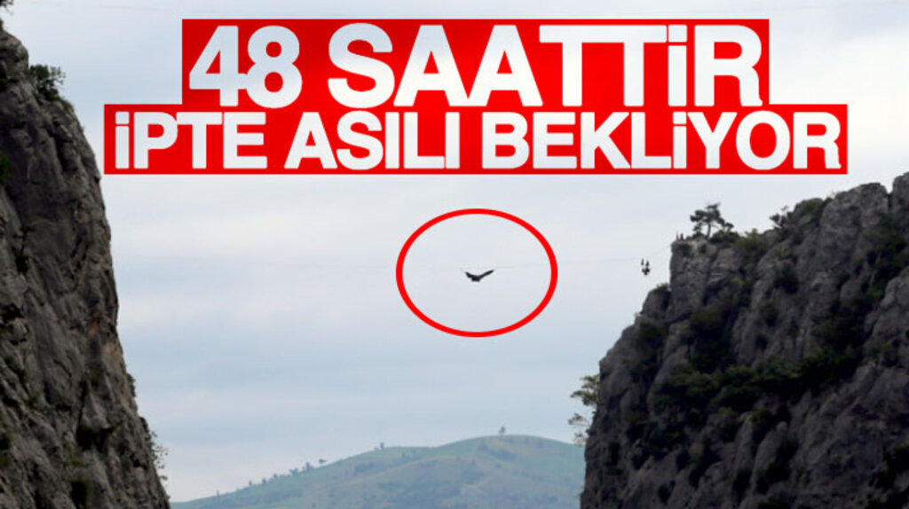 Şahikaya Kanyonunda İngiliz sporcudan ip üzerinde rekor denemesi