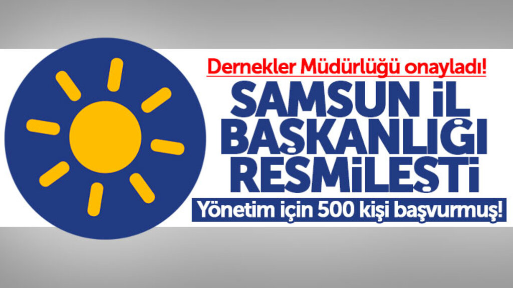 İYİ Parti Samsun İl Başkanlığı 150 kişilik yönetim kurulu ile resmen kuruldu