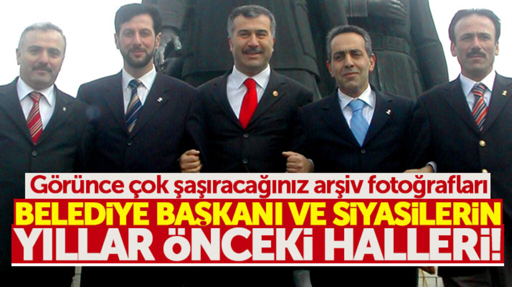 Samsun'da siyasiler ve belediye başkanlarının yıllar önceki fotoğrafları şaşırtıyor