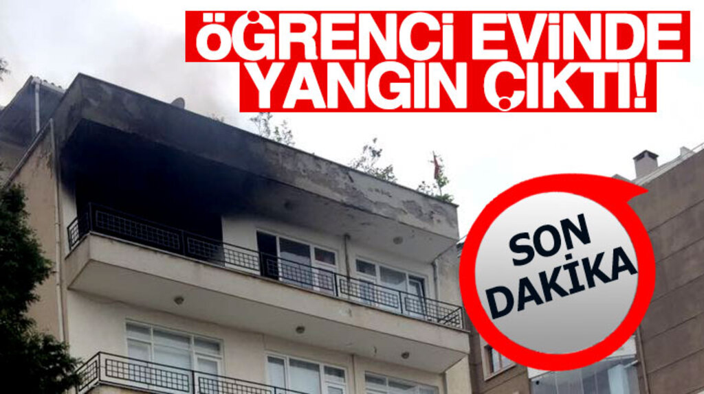 Samsun'da üniversite öğrencilerinin kaldığı evde yangın çıktı