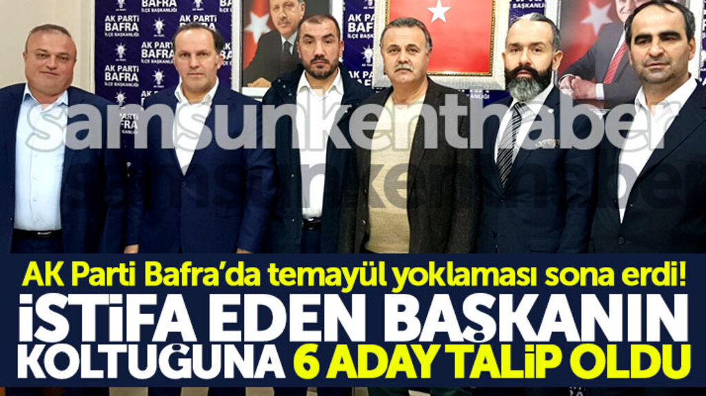 Samsun AK Parti Bafra İlçe'de temayül sona erdi! İşte başkan adayları