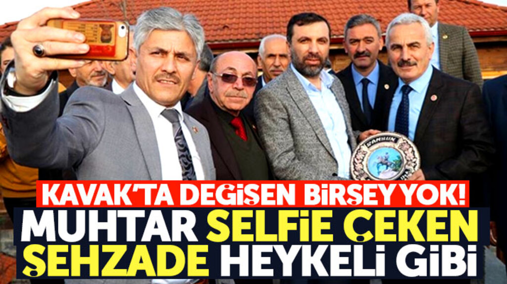 Samsunlu muhtarlar Kavak Belediye Başkanı Sarıcaoğlu ile selfie çekmeye devam etti