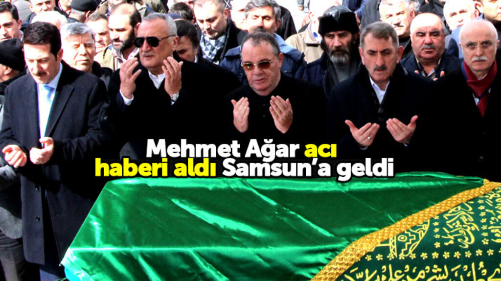 Mehmet Ağar, Fatih Bıyık'ın annesinin cenazesi için Samsun'a geldi