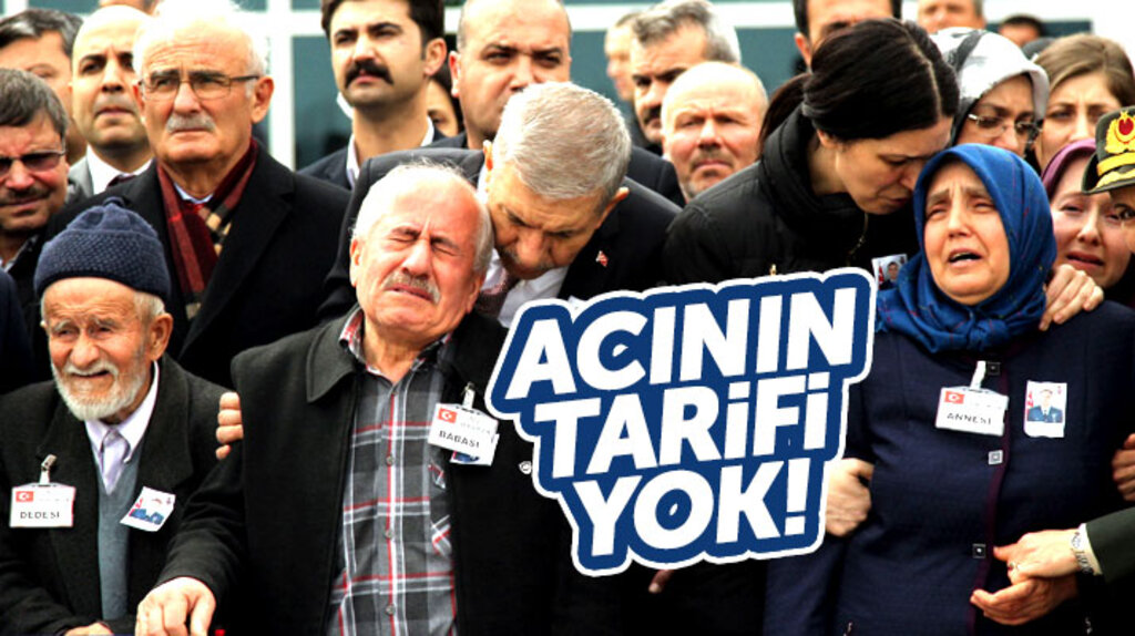 Samsunlu şehit pilot Yasin Boy'un cenazesini anne ve babası gözyaşları ile karşıladı