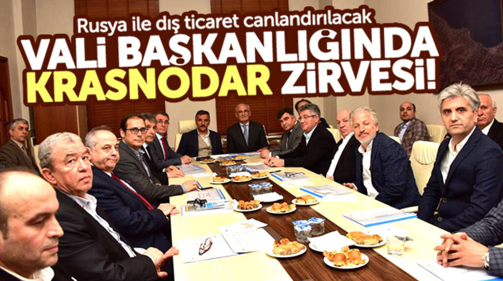 Samsun'da Krasnodar zirvesi! Rusya ile dış ticaret geliştirilecek