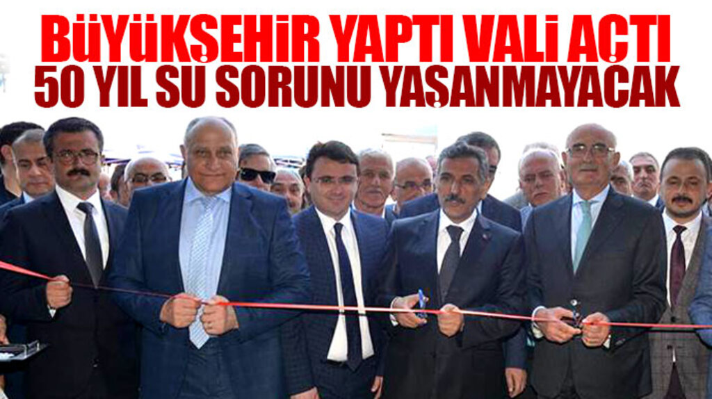 Samsun'da 10.5 milyon TL'lik Kavak Güven Göleti İçme Suyu Arıtma Tesisinin açılışı yapıldı