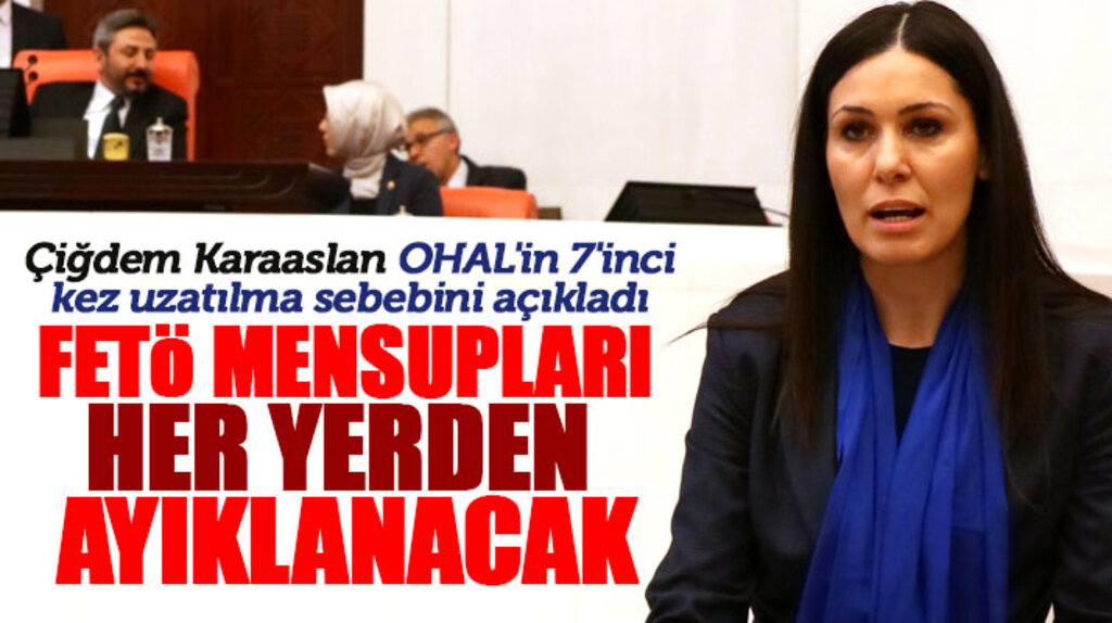 Çiğdem Karaaslan OHAL'in 7'inci kez uzatılma sebebini açıkladı