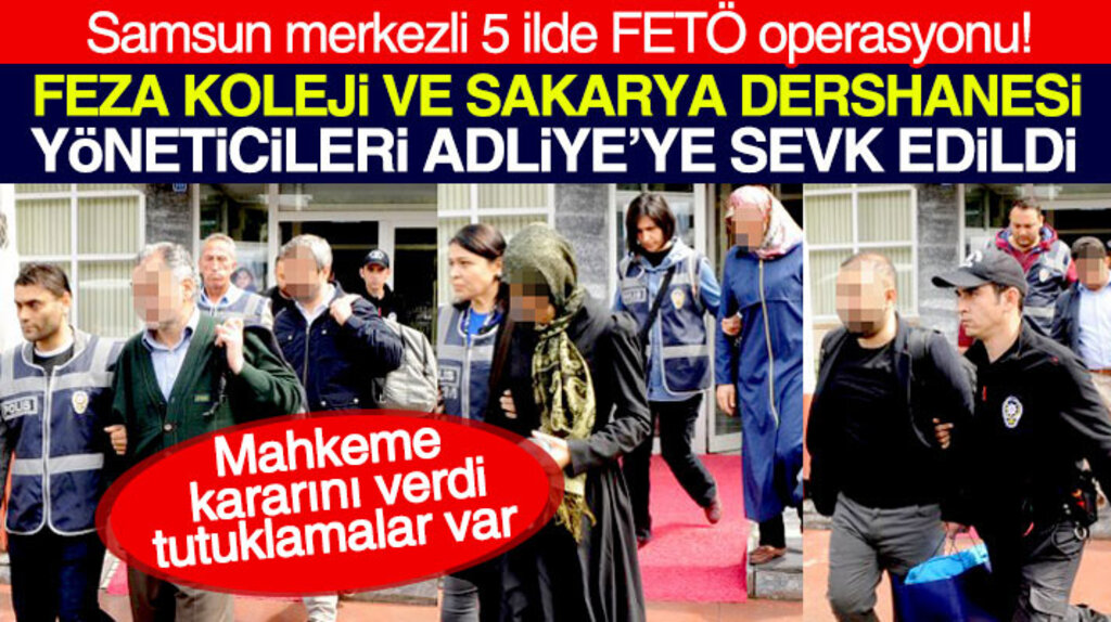 Samsun'da FETÖ'den Adliyeye sevk edilen 13 kişiden 4'ü tutuklandı