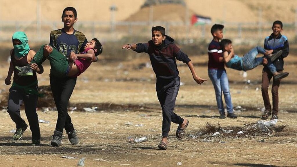Gazze'de 5 hafta içerisinde 5 çocuk şehit olduğu yüzlercesinin de yaralı olduğu açıklandı