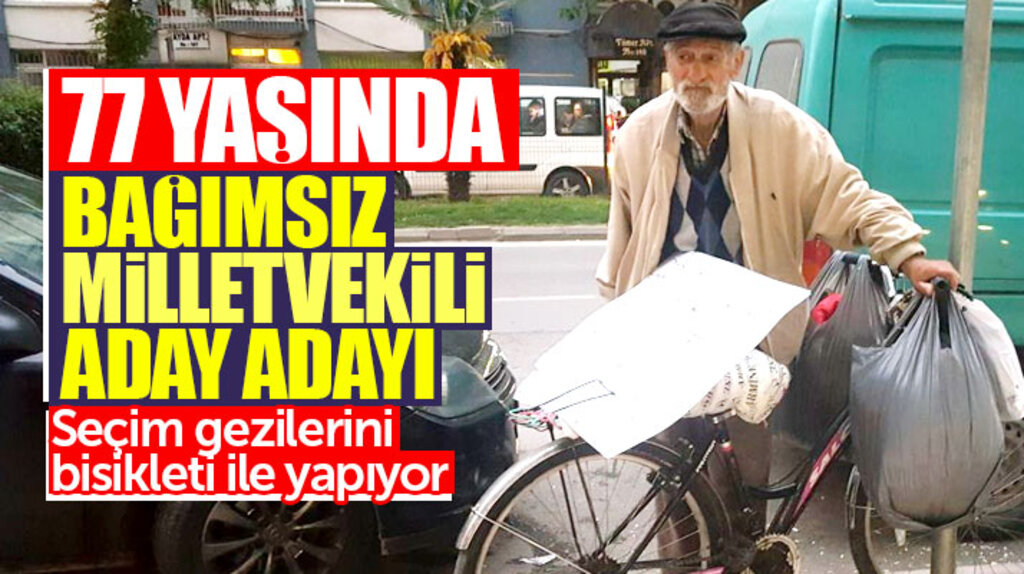 Samsun'dan bağımsız milletvekili aday adayı olan Sami Çelik 77 yaşında