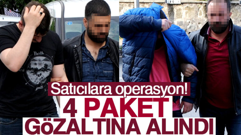 Samsun'da uyuşturucu satıcılarına operasyon: 4 gözaltı