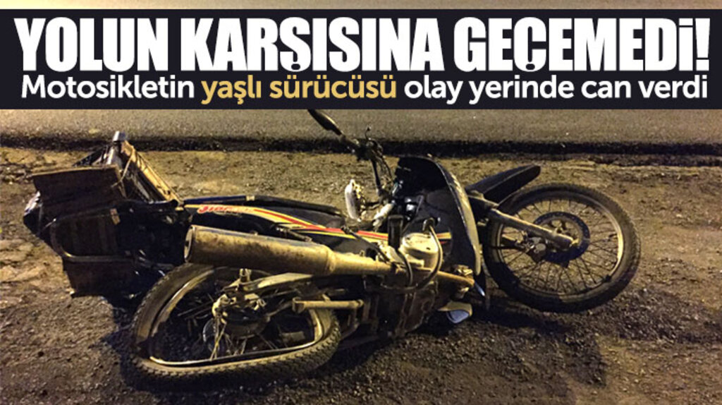 Samsun Çarşamba'da motosiklet sürücüsü Musa Şimşek feci kazada can verdi