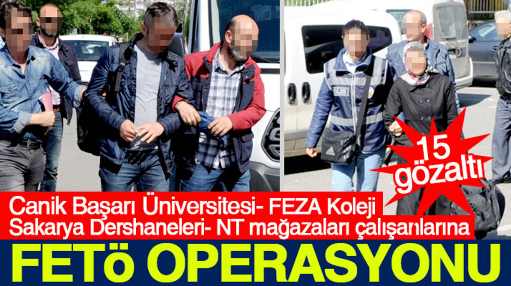 Samsun merkezli dev FETÖ operasyonu: 15 kişi gözaltına alındı