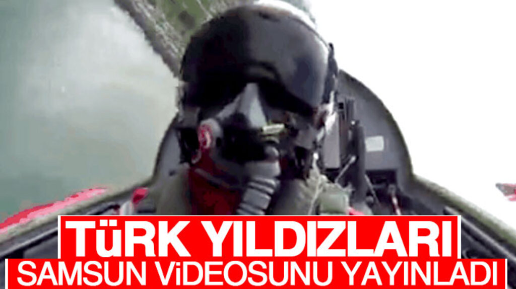 Türk Yıldızları kokpit içinden 19 Mayıs Samsun gösteri uçuşu videosunu yayınladı