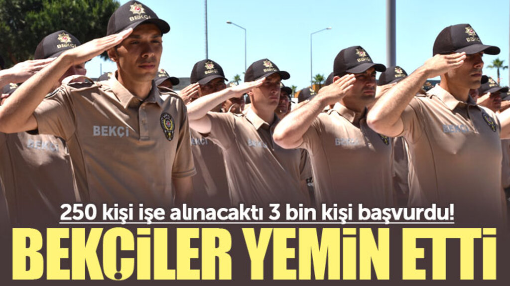 Samsun'da görev yapacak olan 153 bekçi için yemin töreni düzenlendi