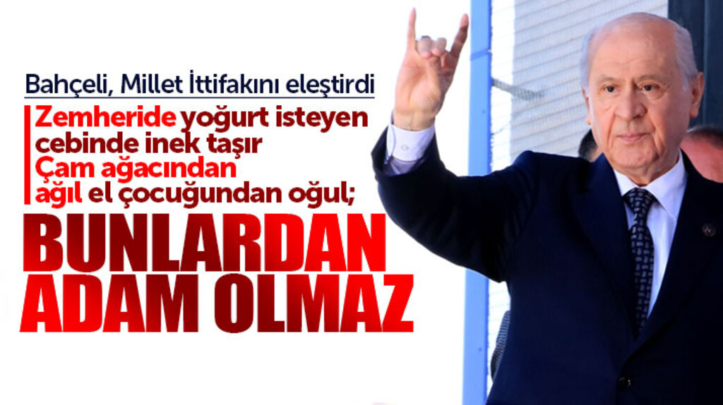 Devlet Bahçeli Samsun mitinginde Millet İttifakını eleştirdi! Bunlardan adam olmaz