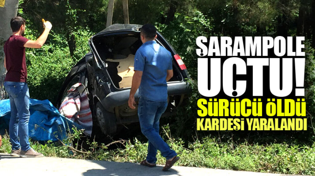 Samsun Çarşamba'da trafik kazası! Sürücü öldü kardeşi ağır yaralandı