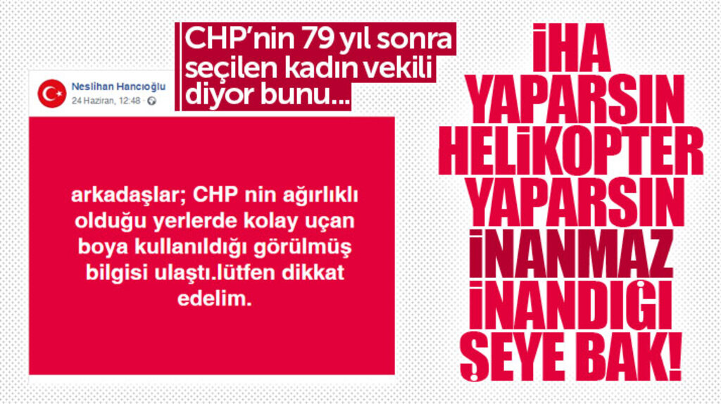 Samsun'da CHP'li kadın milletvekilinin seçim günü uçan boya iddiası güldürdü