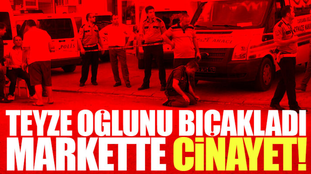 Samsun Çarşamba'da markette cinayet! Teyzesinin oğlunu bıçaklayarak öldürdü