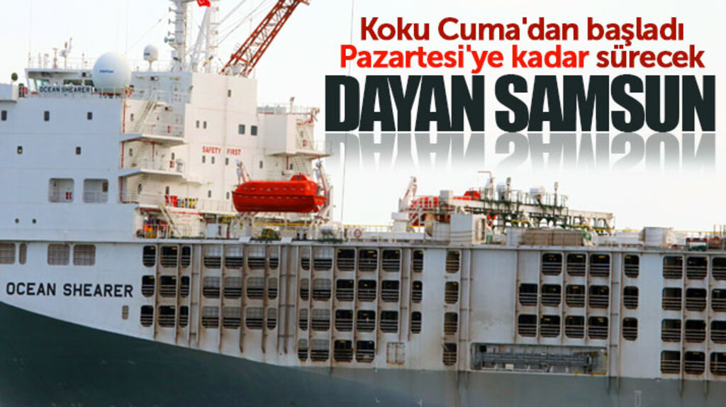 Samsun'u saran o pis koku Pazartesi gününe kadar devam edecek