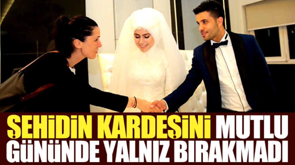 Çiğdem Karaaslan şehit Burak Zor'un kardeşi Eren Zor'u mutlu gününde yalnız bırakmadı