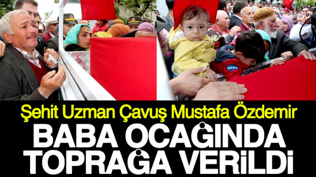 Samsunlu şehit Mustafa Özdemir, Terme ilçesinde baba ocağında toprağa verildi