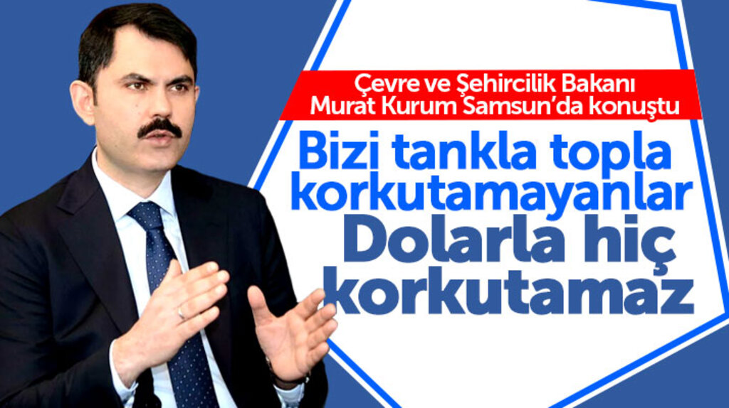 Bakan Murat Kurum Samsun'da konuştu! Dolarla bizi korkutamayacaklar