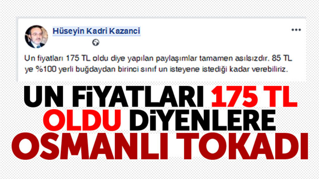 Samsun'da Osmanlı Un Fabrikasının sahibi un fiyatları 175 TL oldu diyenlere böyle yanıt verdi