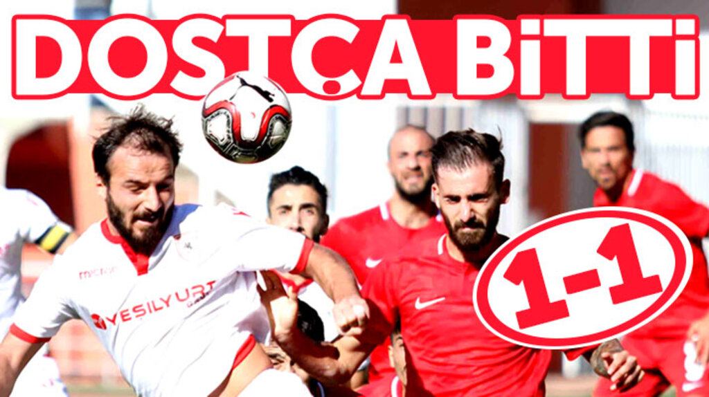 Samsunspor Gümüşhanespor maçı 1-1 berabere bitti