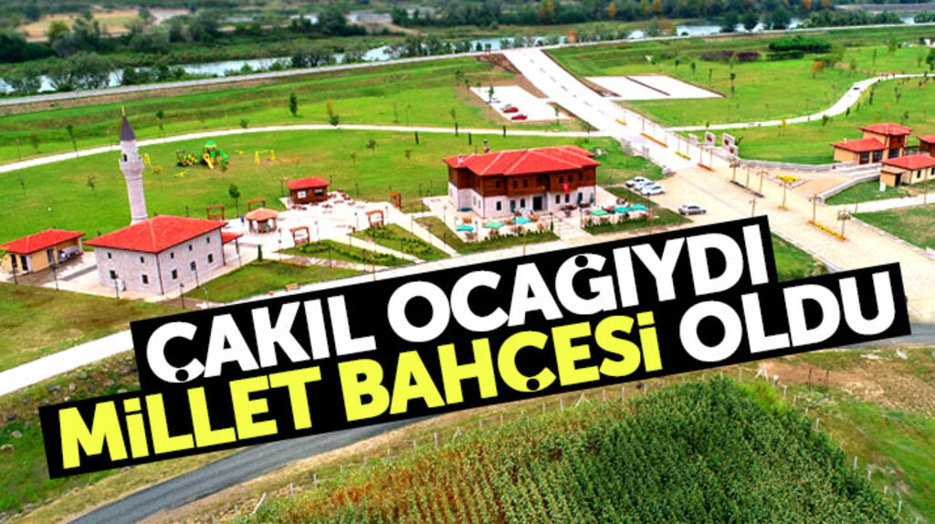 Samsun Çarşamba'da 600 dönümlük çakıl ocağı Millet Bahçesi yapıldı