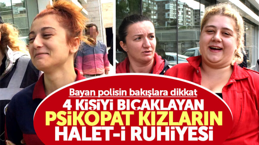 Samsun'un Canik ilçesinde iki kız, 4 kişiyi bıçaklayarak hastanelik etti