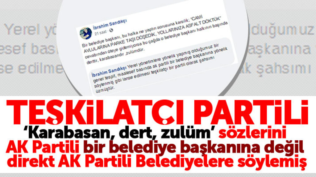 Samsun'da teşkilatçı AK Partiliden o mesaj için şaşırtan açıklama