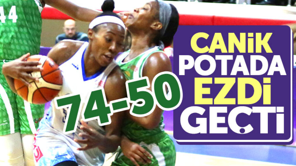 Canik Belediyespor-Kırçiçeği Bodrumspor'u potada 74-50 yendi