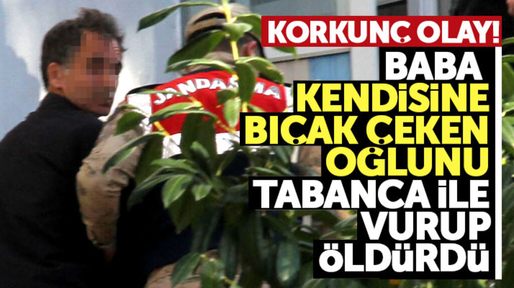 Samsun Havza'da bir baba kendisine bıçak çeken oğlunu tabanca ile vurup öldürdü