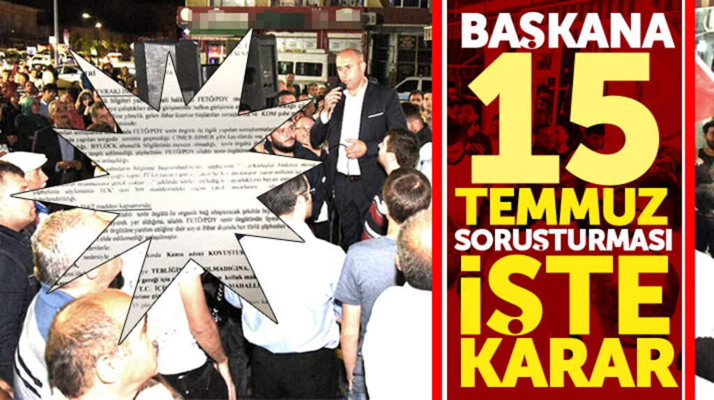Samsun'da belediye başkanı Hasan Togar'a açılan 15 Temmuz soruşturmasında işte karar