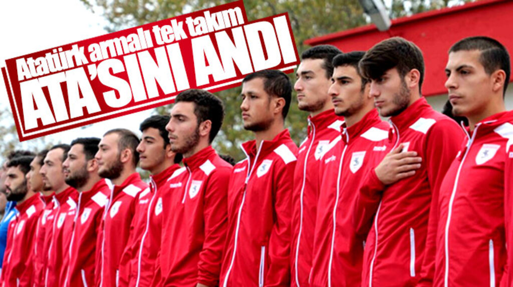 Atatürk armalı Yılport Samsunspor 10 Kasım'da büyük önder Atatürk'ü andı